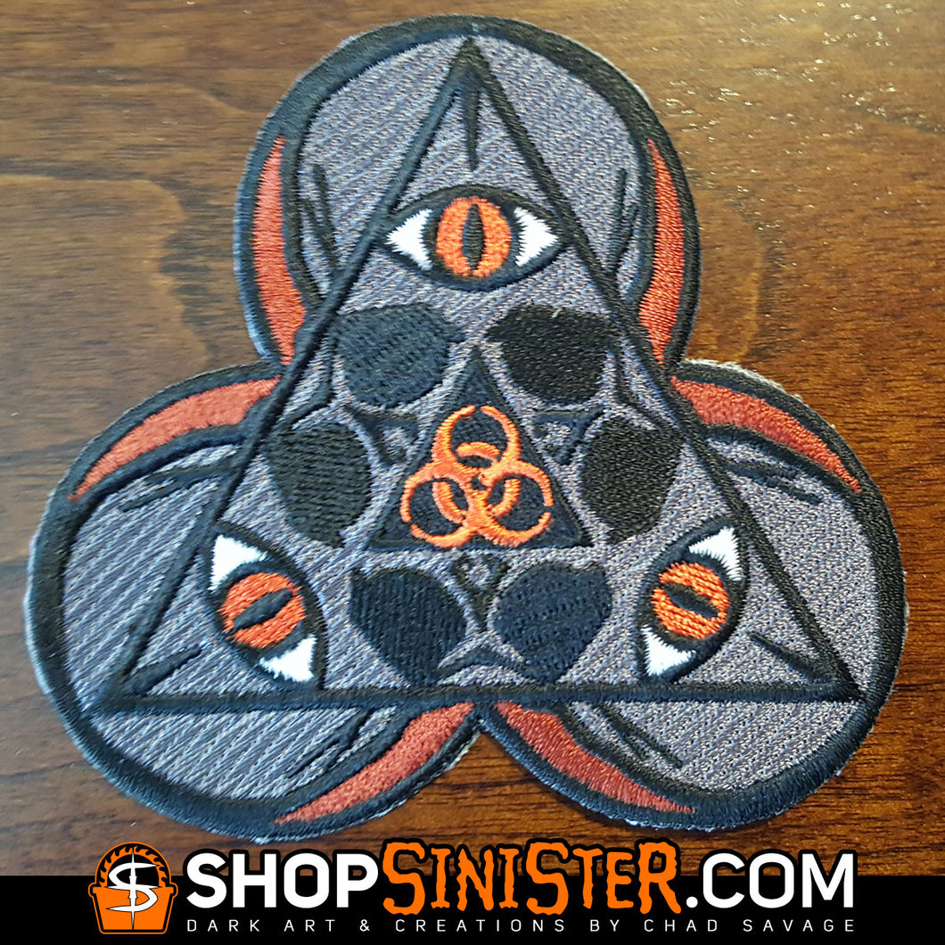 Sinister Skull Patches: Biohazard