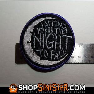 Waiting for the Night to Fall Embroidered Patch