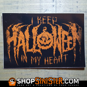 I Keep Halloween In My Heart Vinyl Sticker