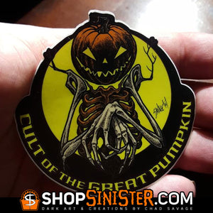 Cult of the Great Pumpkin Scarecrow Sticker