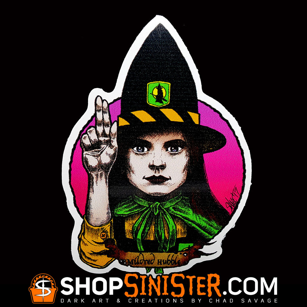 Halloween Saints 2: Mildred Hubble Die Cut Vinyl Sticker