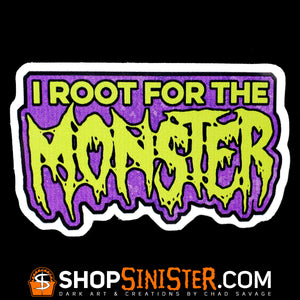 I Root for the Monster Die Cut Vinyl Sticker