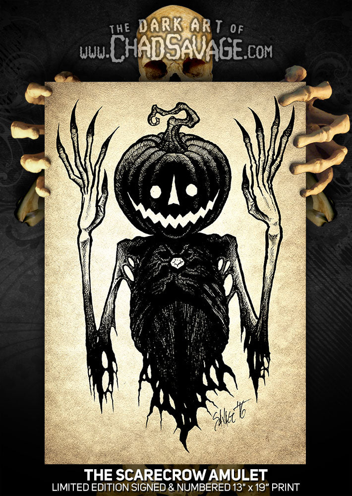 The Scarecrow Amulet Art Print