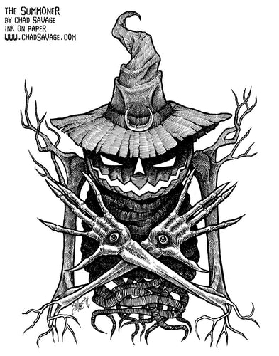 The Summoner Original Halloween Drawing