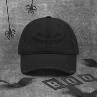 Happy Jack Black-on-Black Distressed Dad Hat
