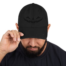 Happy Jack Black-on-Black Distressed Dad Hat