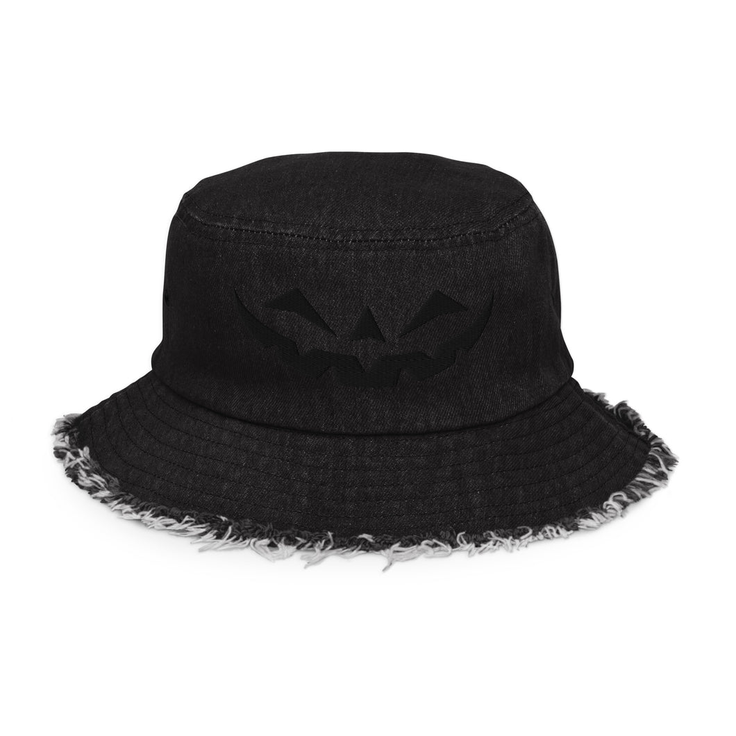 Black Jack Distressed denim bucket hat