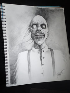 The Thing (Original Drawing) - Ode to Stephen Gammell and Scary Stories to Tell In the Dark