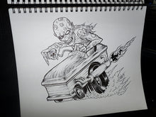 Zombie Hotrod Original Art