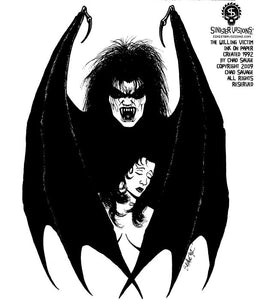 The Willing Victim 1992 Original Vampire Drawing