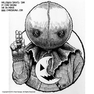 Halloween Saints: Sam Original Ink Art