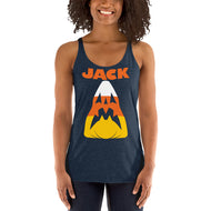 Candy Corn Jack Attack Women's Racerback Tank