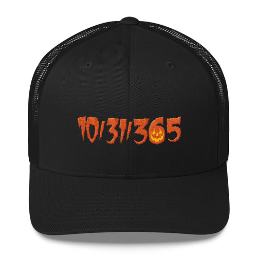 10/31/365 Embroidered Trucker Cap