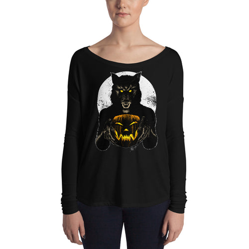 Monster Holiday - Werewolf Ladies' Long Sleeve Tee