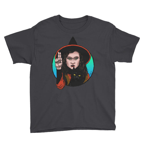 Halloween Saints Series 2 - ALT - Dani and Binx Youth Short Sleeve T-Shirt