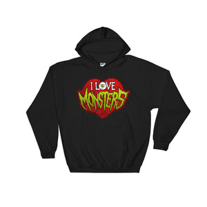 I Love Monsters Hooded Sweatshirt