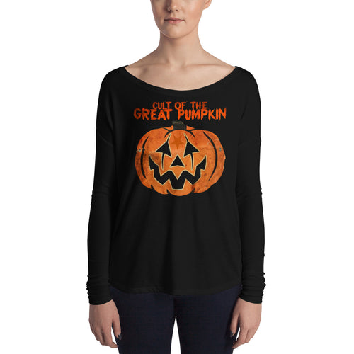 Cult of the Great Pumpkin - Mask Ladies' Long Sleeve Tee