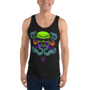Happy Haunting Bella + Canvas 3480 Unisex Jersey Tank with Tear Away Label
