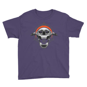 SINISTER SKULLS - Corvus TriSkull Youth Short Sleeve T-Shirt