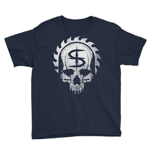 Sinister Visions Logo Skull Youth Short Sleeve T-Shirt