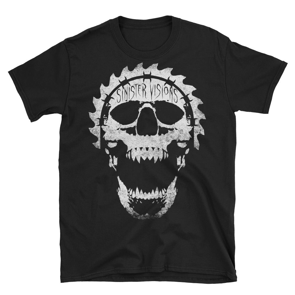 Sinister Visions Screaming Skull Short-Sleeve Unisex T-Shirt