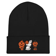 Halloween Blowmold Decorations Embroidered Cuffed Beanie