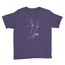 Bat Skeleton Youth Short Sleeve T-Shirt