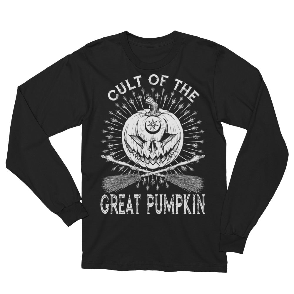 Cult of The Great Pumpkin - Crossed Brooms Unisex Long Sleeve T-Shirt