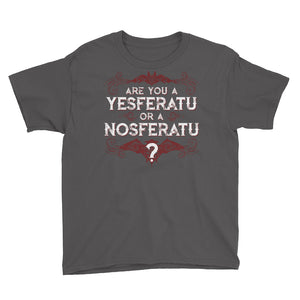 Are you a YESferatu or a NOsferatu? Youth Short Sleeve T-Shirt