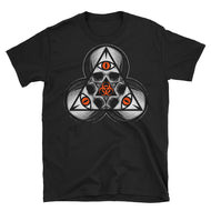 SINISTER SKULLS Biohazard TriSkull Short-Sleeve Unisex T-Shirt