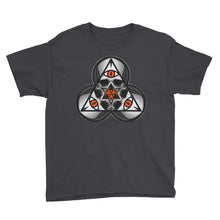 SINISTER SKULLS - Biohazard TriSkull Youth Short Sleeve T-Shirt