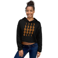 Cult of the Great Pumpkin Moon Phases Women's Crop Hoodie