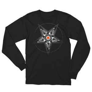 SINISTER SKULLS - Corvus Pentacle Unisex Long Sleeve T-Shirt