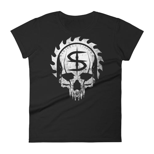 Sinister Visions Logo Skull Women's short sleeve t-shirt