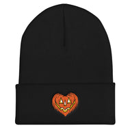 I Love Halloween Embroidered Cuffed Beanie