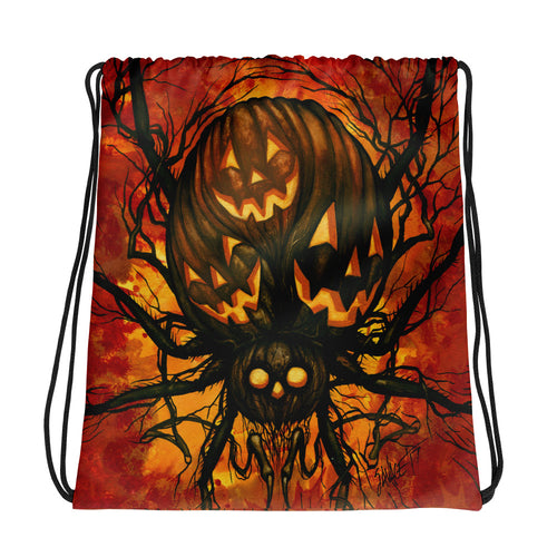 Harvest Spider Drawstring bag