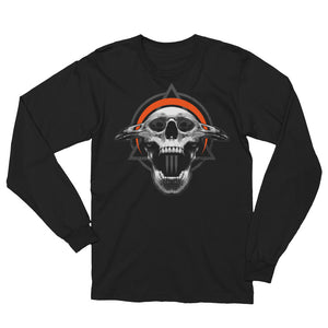 SINISTER SKULLS - Corvus TriSkull Unisex Long Sleeve T-Shirt