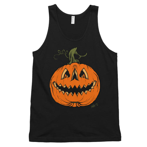 Grim Grinning Gourd Classic tank top (unisex)