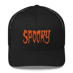 Spooky (Orange) Embroidered Trucker Cap