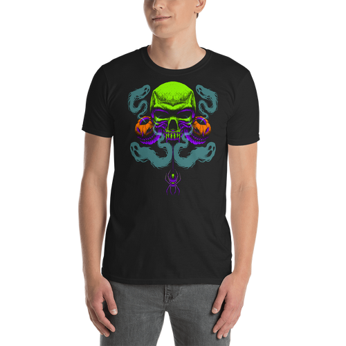 Happy Haunting Gildan 64000 Unisex Softstyle T-Shirt with Tear Away Label