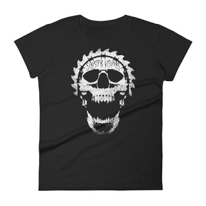 Sinister Visions Screaming Skull Women's short sleeve t-shirt
