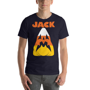 Candy Corn Jack Attack Premium Short-Sleeve Unisex T-Shirt