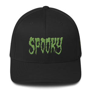 Spooky (Green) Embroidered Structured Twill Cap