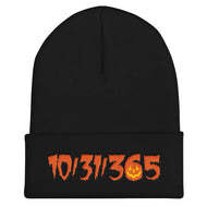 10/31/365 Embroidered Cuffed Beanie