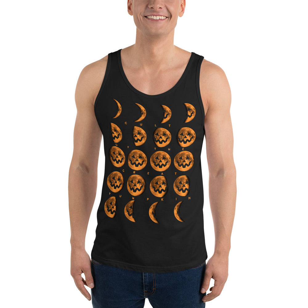 Cult of the Great Pumpkin Moon Phases Unisex Tank Top