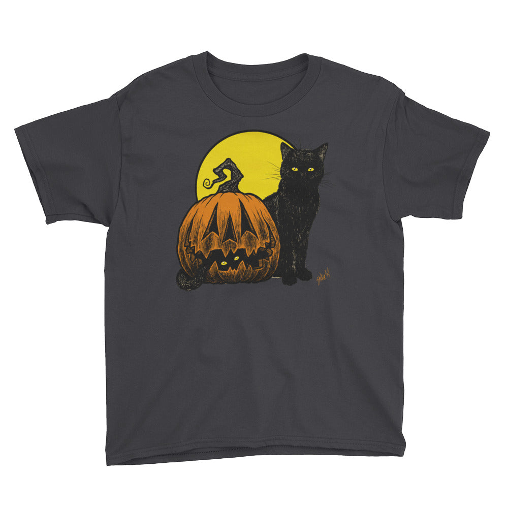 Still Life with Feline and Gourd Youth Short Sleeve T-Shirt