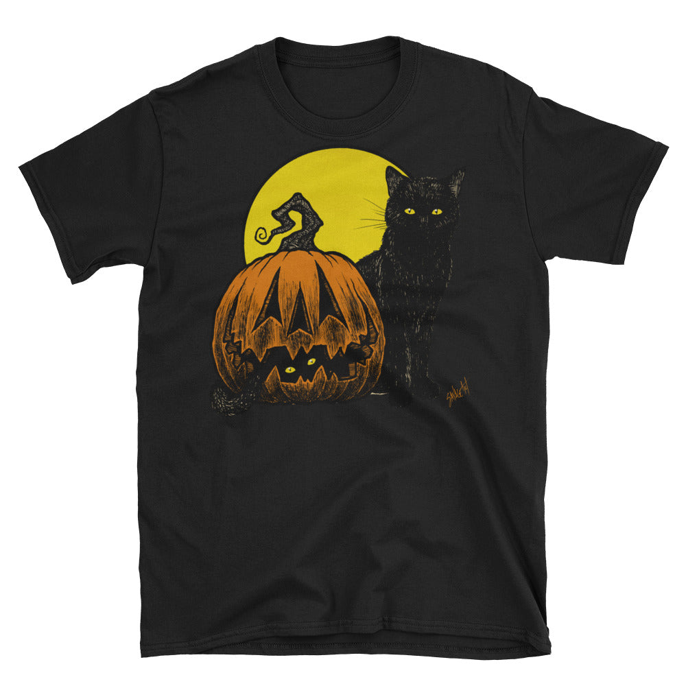 Still Life with Feline and Gourd Short-Sleeve Unisex T-Shirt