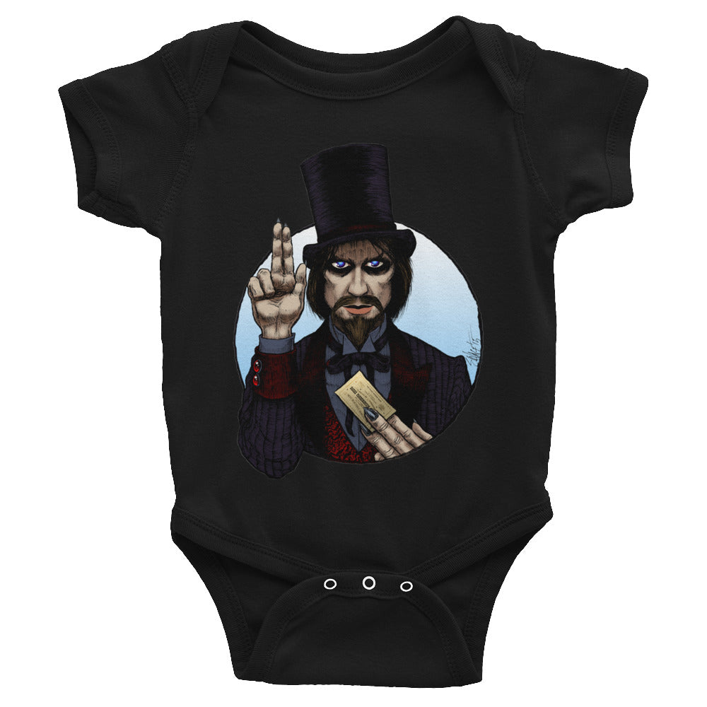 Halloween Saints - ALT - Mr. Dark Infant Bodysuit