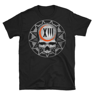SINISTER SKULLS Lucky 13 Skull Short-Sleeve Unisex T-Shirt