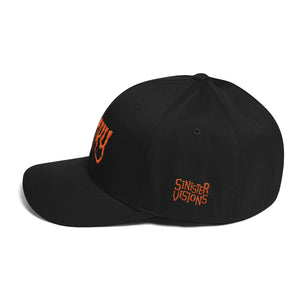 Spooky (Orange) Embroidered Structured Twill Cap